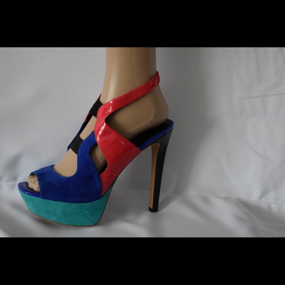 Jessica Simpson  multi-color high heels - Picture 3 of 5